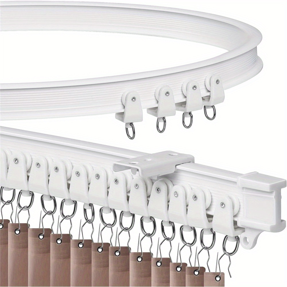 Flexible Ceiling Curtain Track, 5m, Ceiling Track Ceiling Mount, For Curtain Track With Track Curtain System, Rv Curtain Spacer, Curtain Ceiling Track