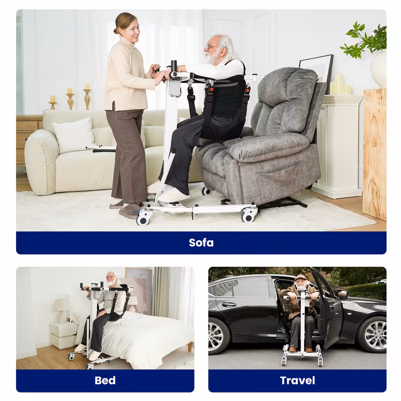 foldable electric transfer lift q6 assist chair seniors mobility aid for home nursing car Product details 3