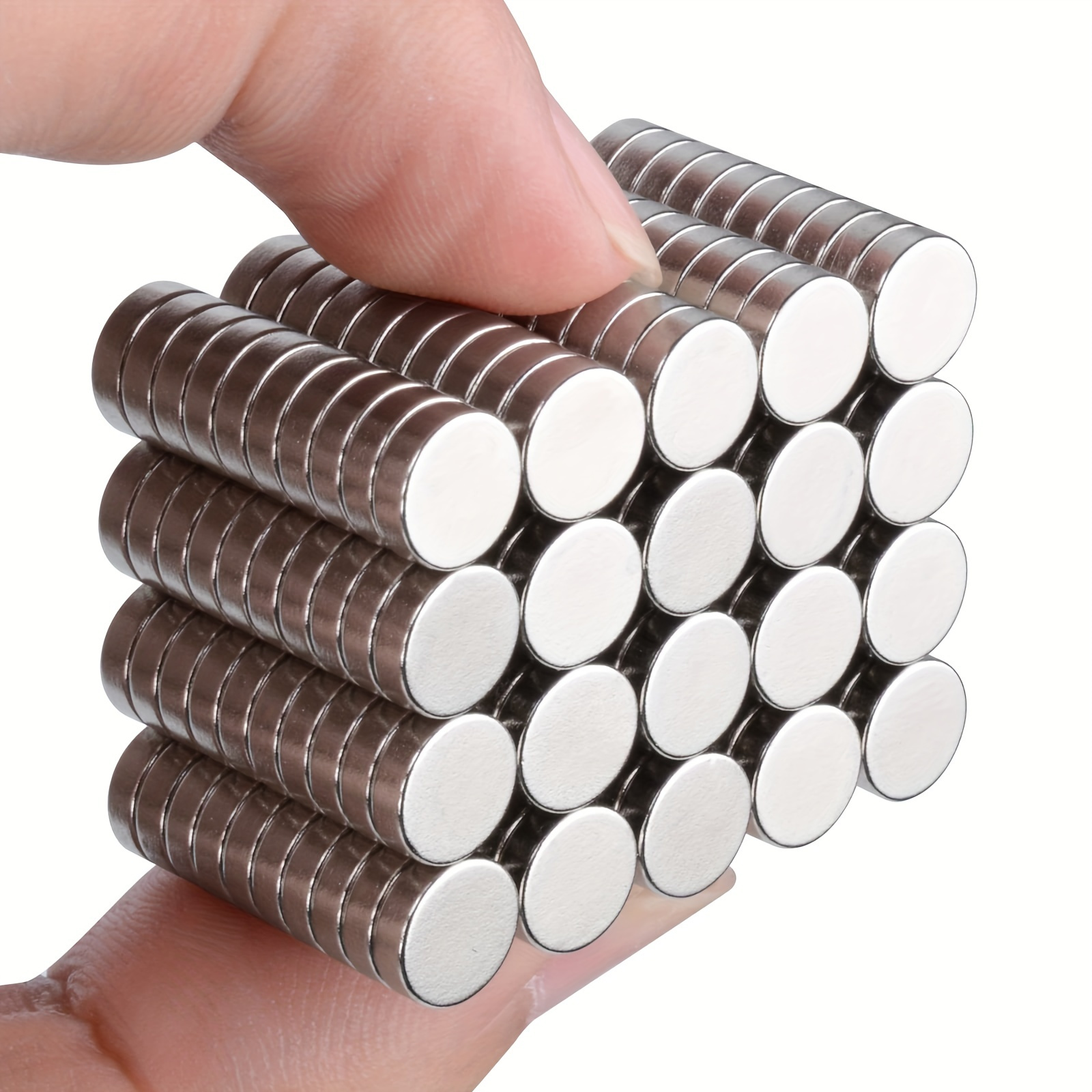 TEMU Confezione da 30 magneti 6x2mm �� Dischi rotondi, piccoli e versatili per ufficio e