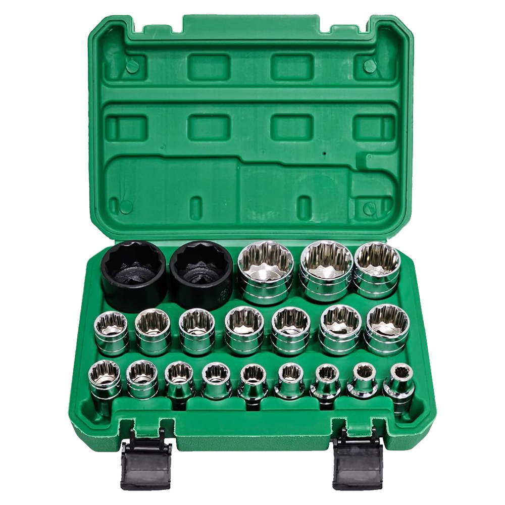 Image of 21pcs Flower Socket Set With Storage Box Multifunctional Hand Tool Kit For Auto Repair Household Maintenance