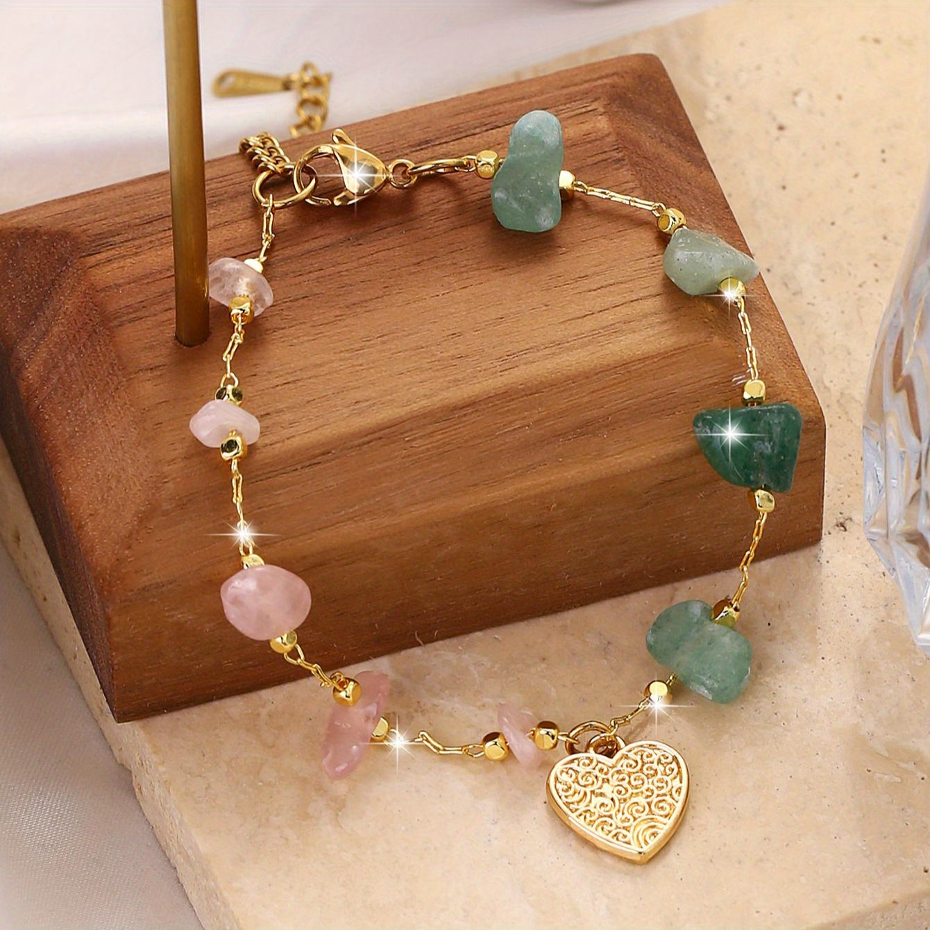Bohemian Style Irregular Natural Stone Bracelet