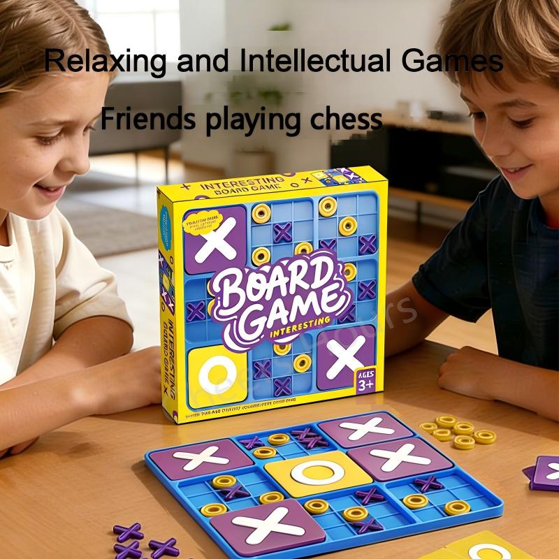 TEMU Colorful Tic Tac Toe Board Game| Family Gathering Games And Activities | Kids & Hand-eye Coordination Trainer| Learning Educational Toy 3 |