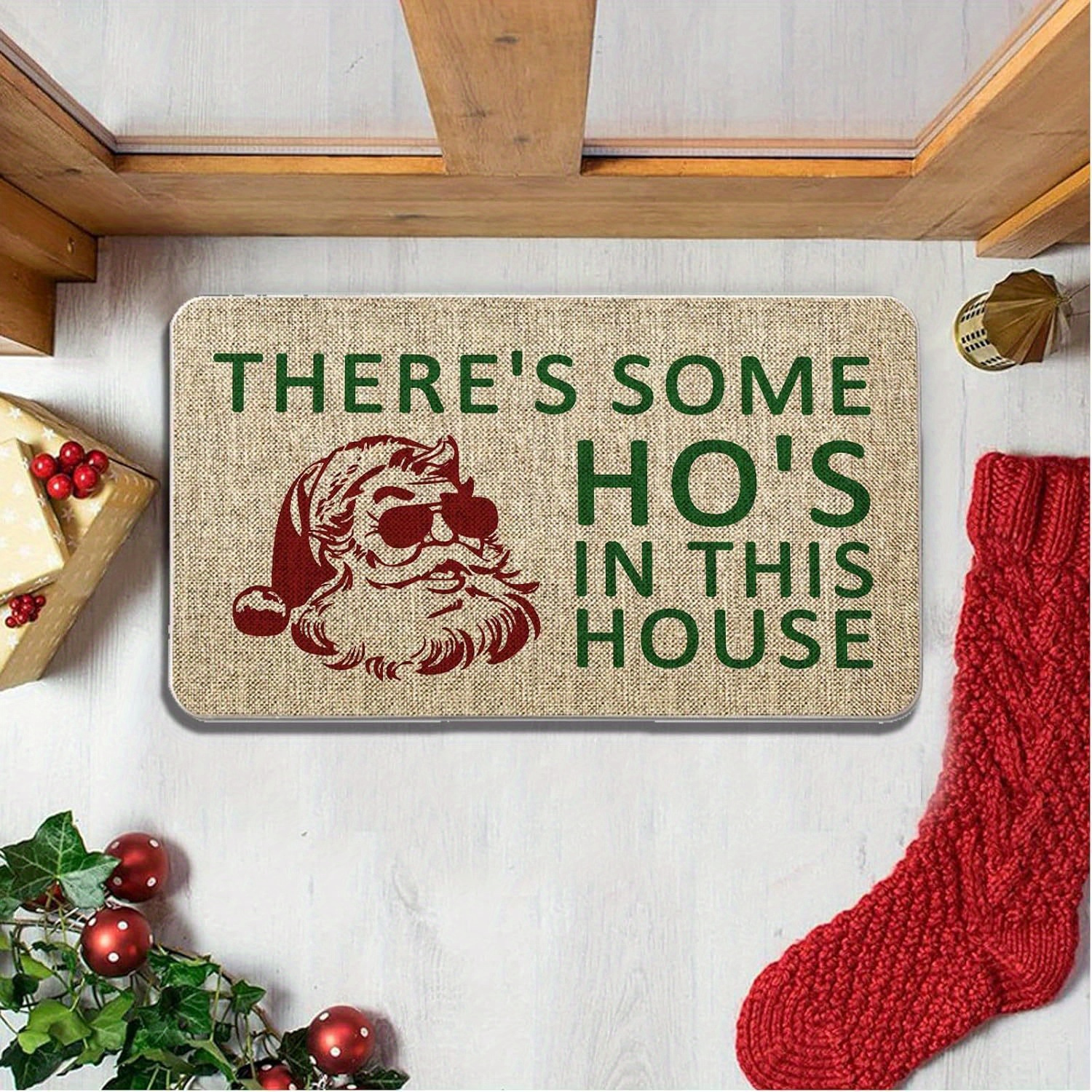 

Christmas Mat Rug 's Oh' Rug Mat Decor