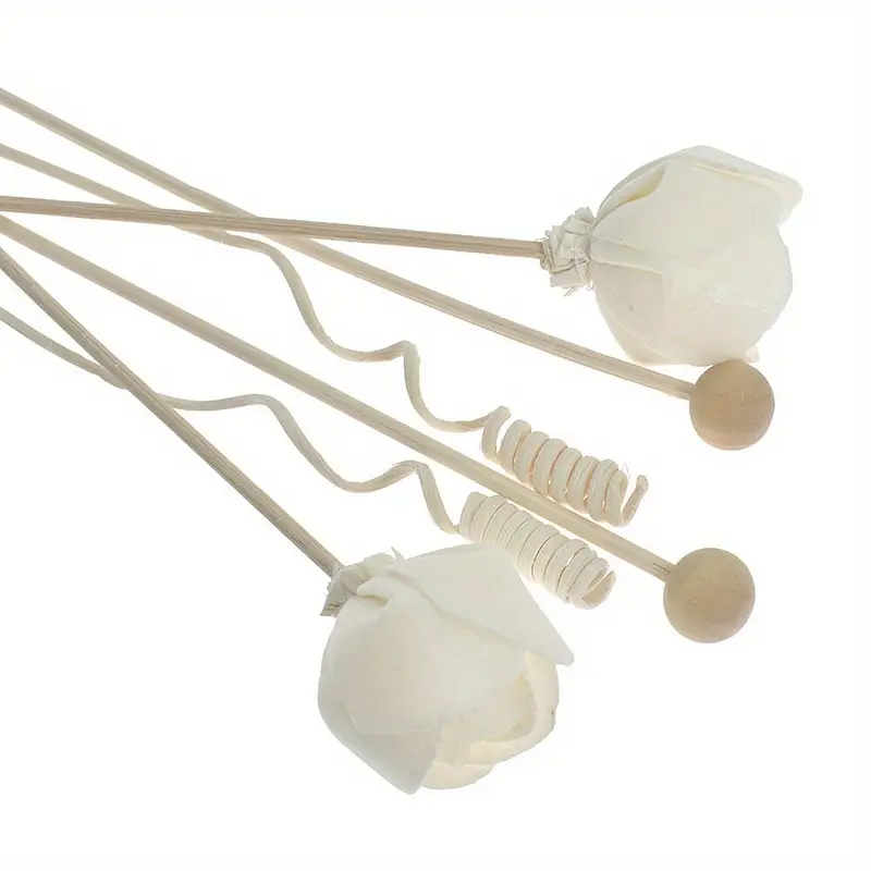 6er set rosen duftstäbchen rattan ersatzstäbchen badezimmer