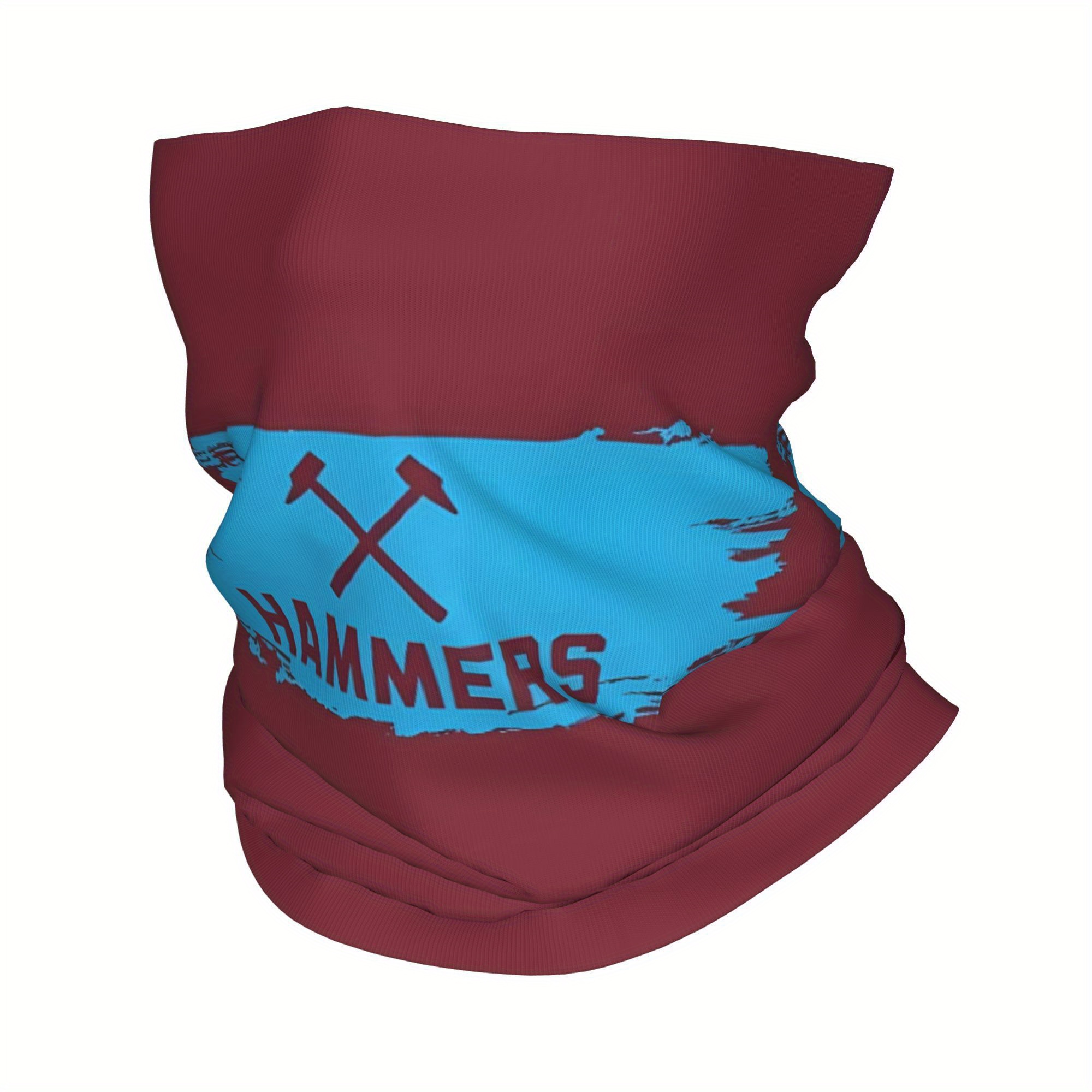 TEMU Purchase Customized West Ham Merchandise Including Scarves, , And Face Masks Made Of Polyester.
