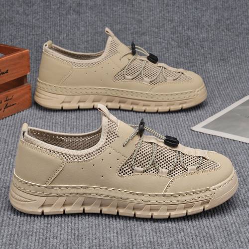 mens shoes summer fashion sandals comfortable soft sole shoes trendy casual outdoor slippers vacation travel