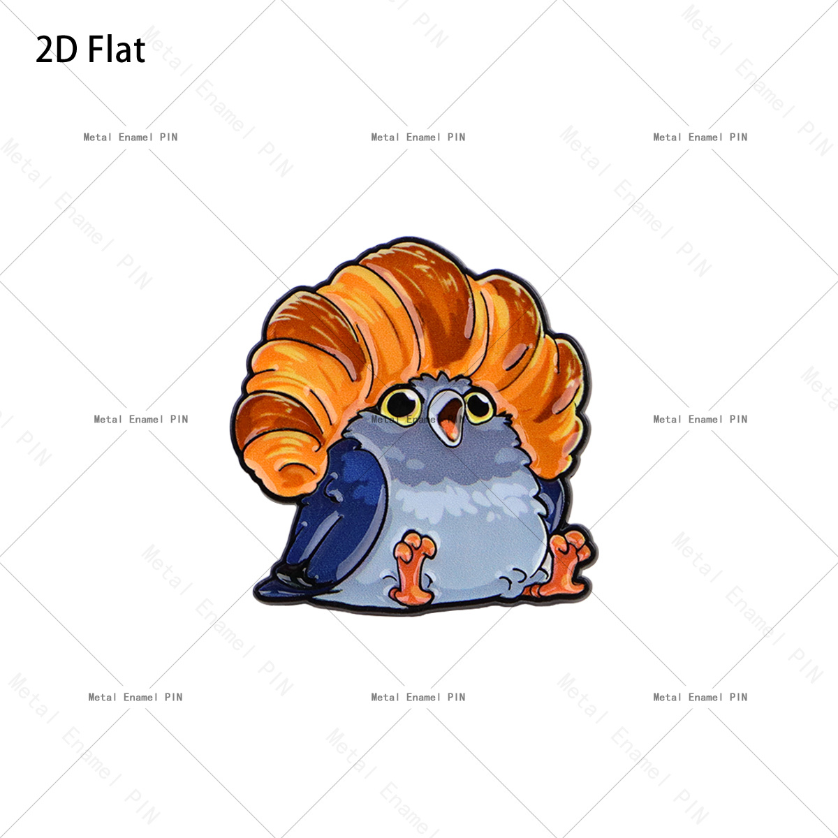 TEMU Pin' broches émaillées 2D plates et mignonnes avec col de pigeon, badges pour sacs à dos, sacs, décoration cool, cadeau pour hommes et femmes