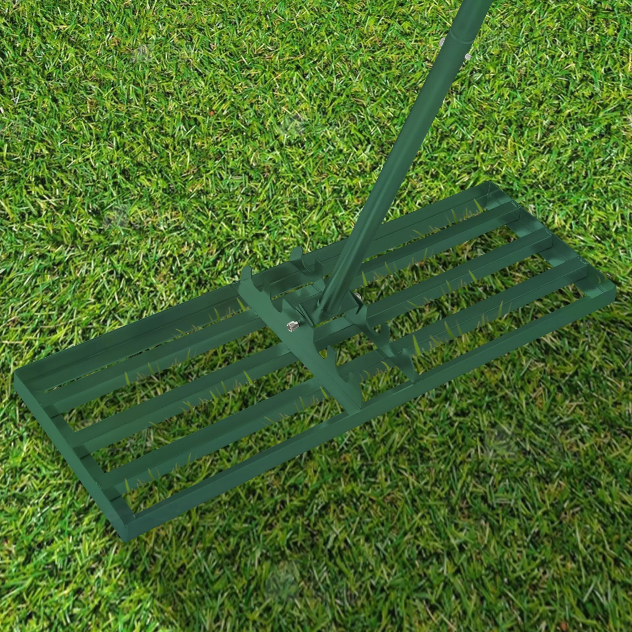 Lawn Leveling Rake Rake For Sanding Stripping Levelingrake Surface Leveler, Green Golf Garden Grass Tool Topdressing Surface Leveler Levelawn, Garden Backyard Lawn