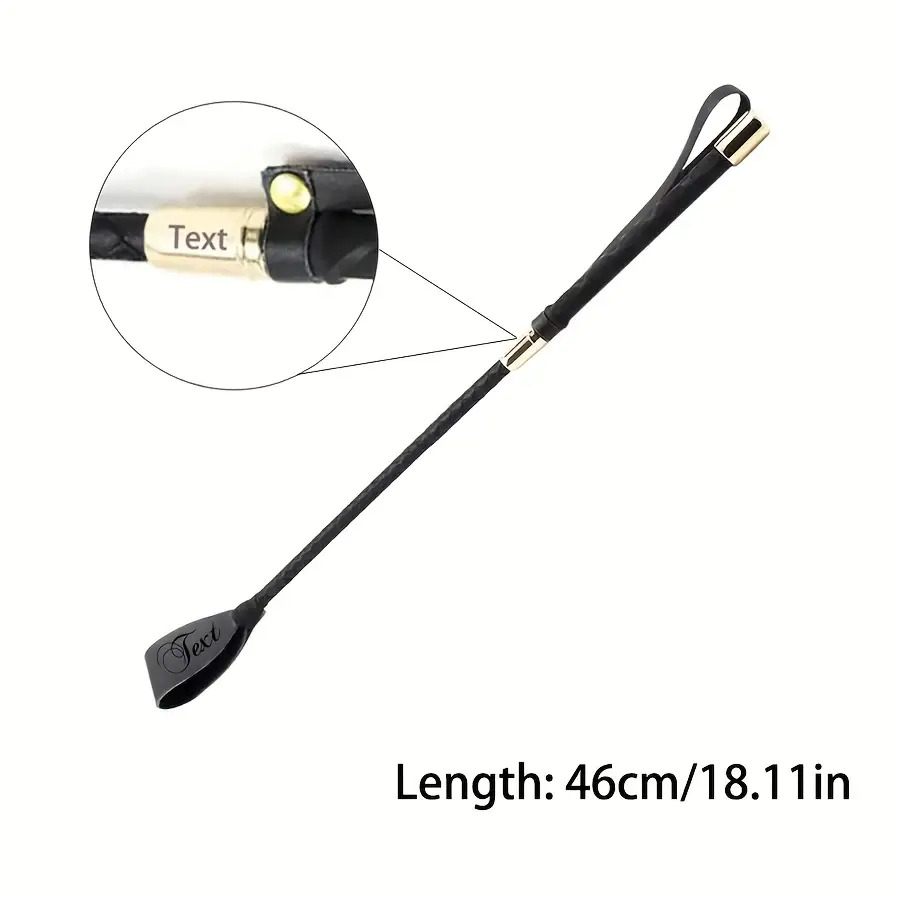 TEMU [custom] 1pc Riding Whip Training Riding Whip Anti-slip Grip, Equestrian Riding Whip, Horse Racing Tool, Laser Engraved Text Gift For