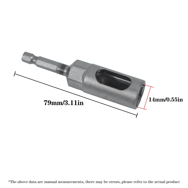 TEMU Adattatore per chiave a bussola , punta esagonale a bussola da 14 mm, strumento per installazione/rimozione gancio scaldabagno, accessorio a