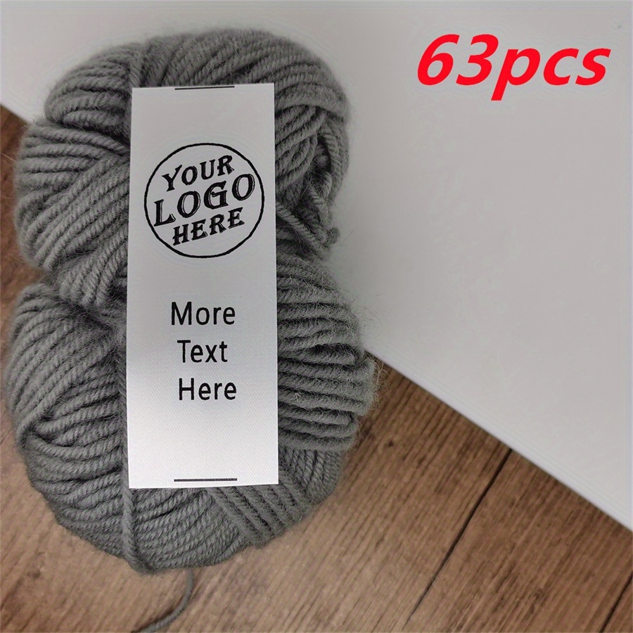 TEMU [black And White Picture Customization] New 63pcs Personalized Clothing Ribbon Pattern Customization, Black And White Patterns , Text