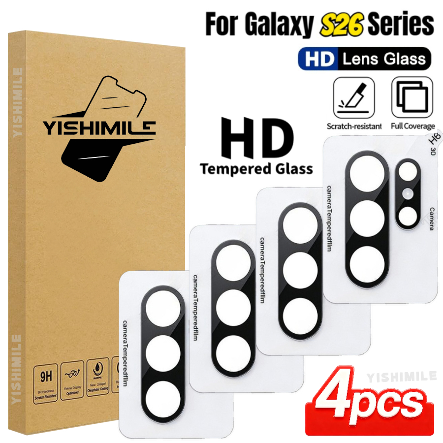 TEMU Set Of 4 Ultra Hd Tempered Glass Lens Protectors, Designed For For Galaxy S22 5g/s22  5g/s23/s23 /s24/s25/s26/plus/ultra/s25 Edge/s25 Fe Models,