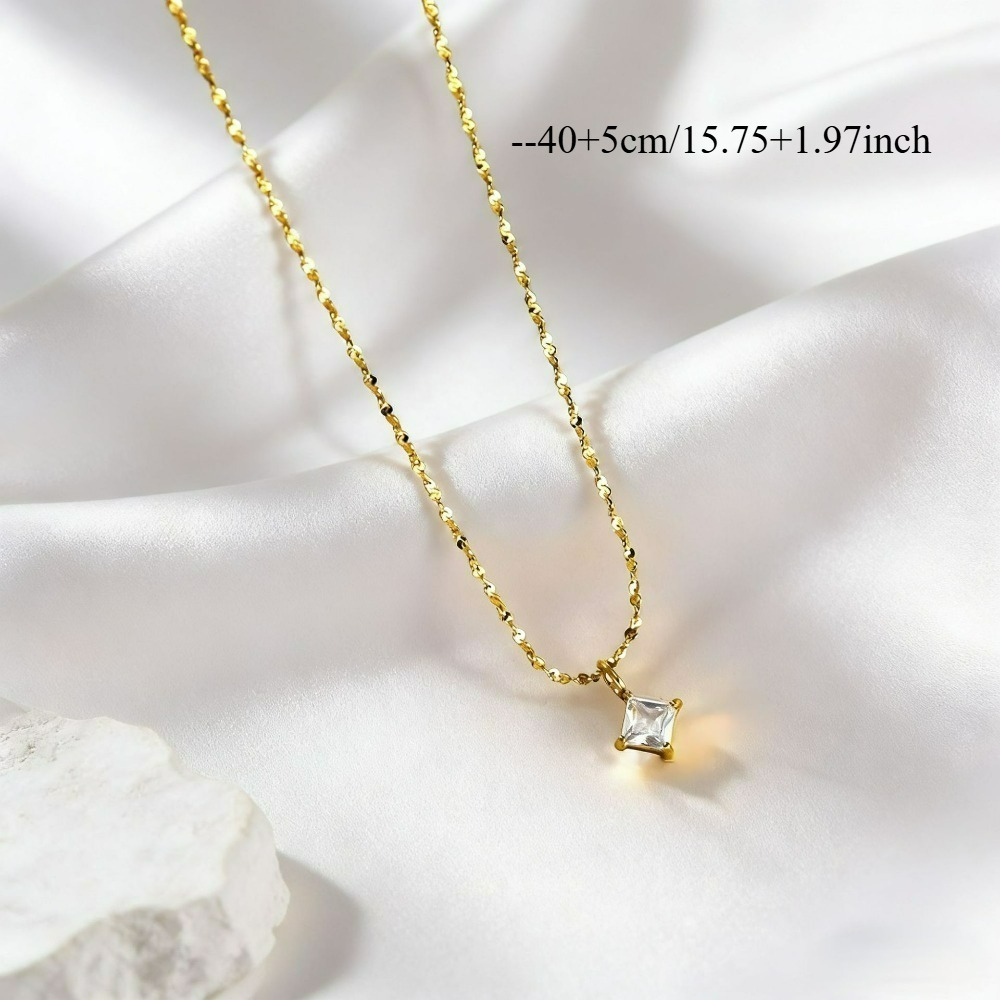 Minimalist 316 Stainless Steel Pendant Clavicle Chain Necklace