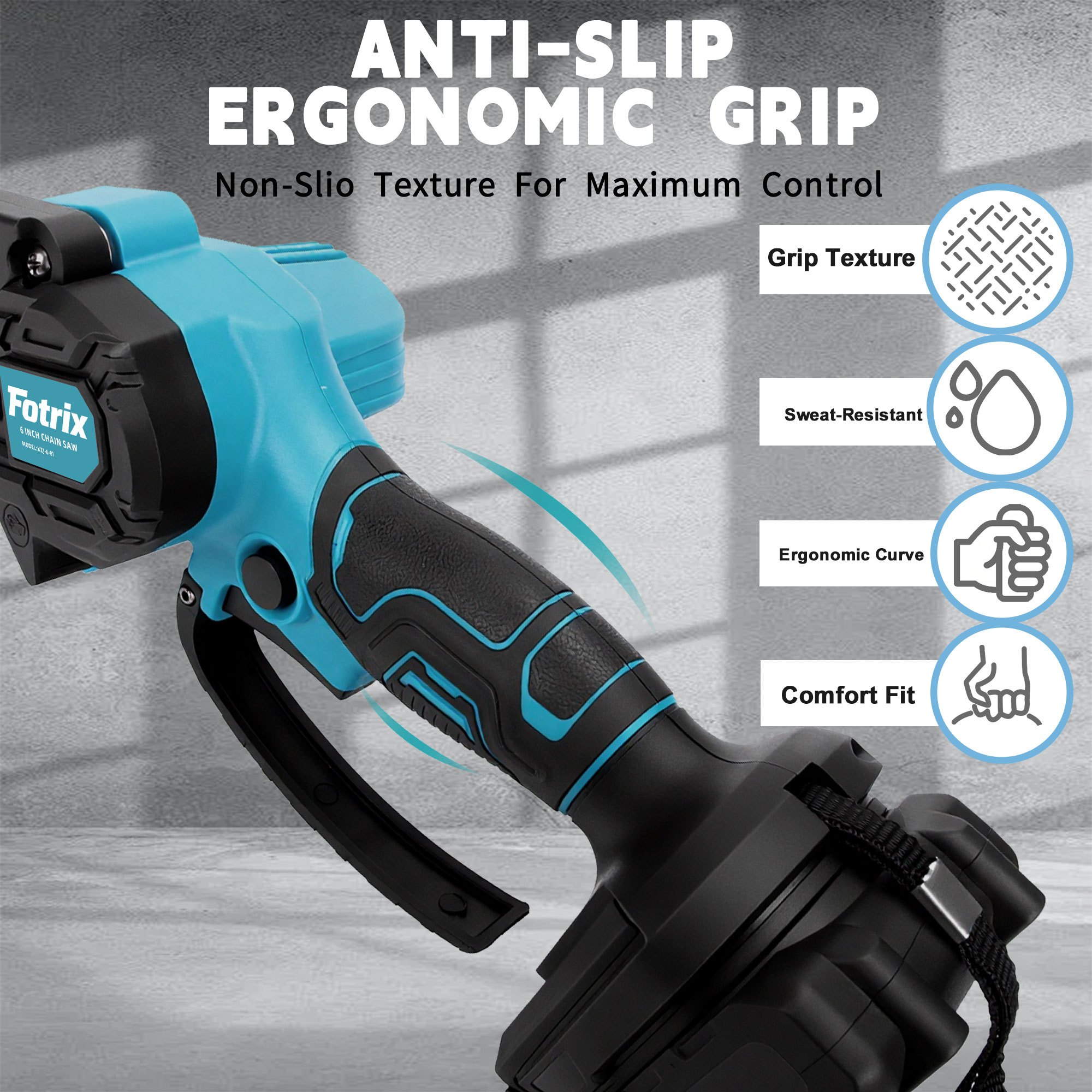 6-Inch Mini Cordless Chainsaw with Storage Case, Upgraded High-Hardness Chain, Lightweight One-Handed Electric Saw for Tree Trimming, Garden Pruning, Property Cleanup & Practical Gift for Men