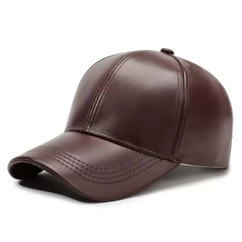 TEMU Men's Full Pu Baseball Cap, Outdoor Adjustable Fashion Casual Hat, Suitable For Travel, Beach Vacations, And Holiday Parties