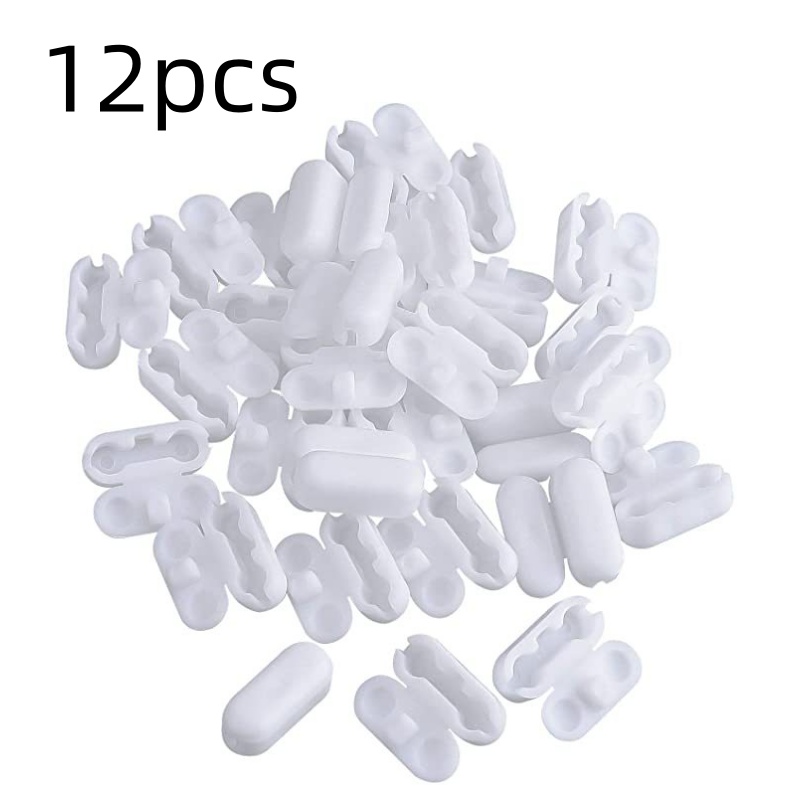 Image of 12pcs Plastic Roller Blind Cable Connectors, Suitable For Repairing And Replacing Roller Blinds And Vertical Blinds