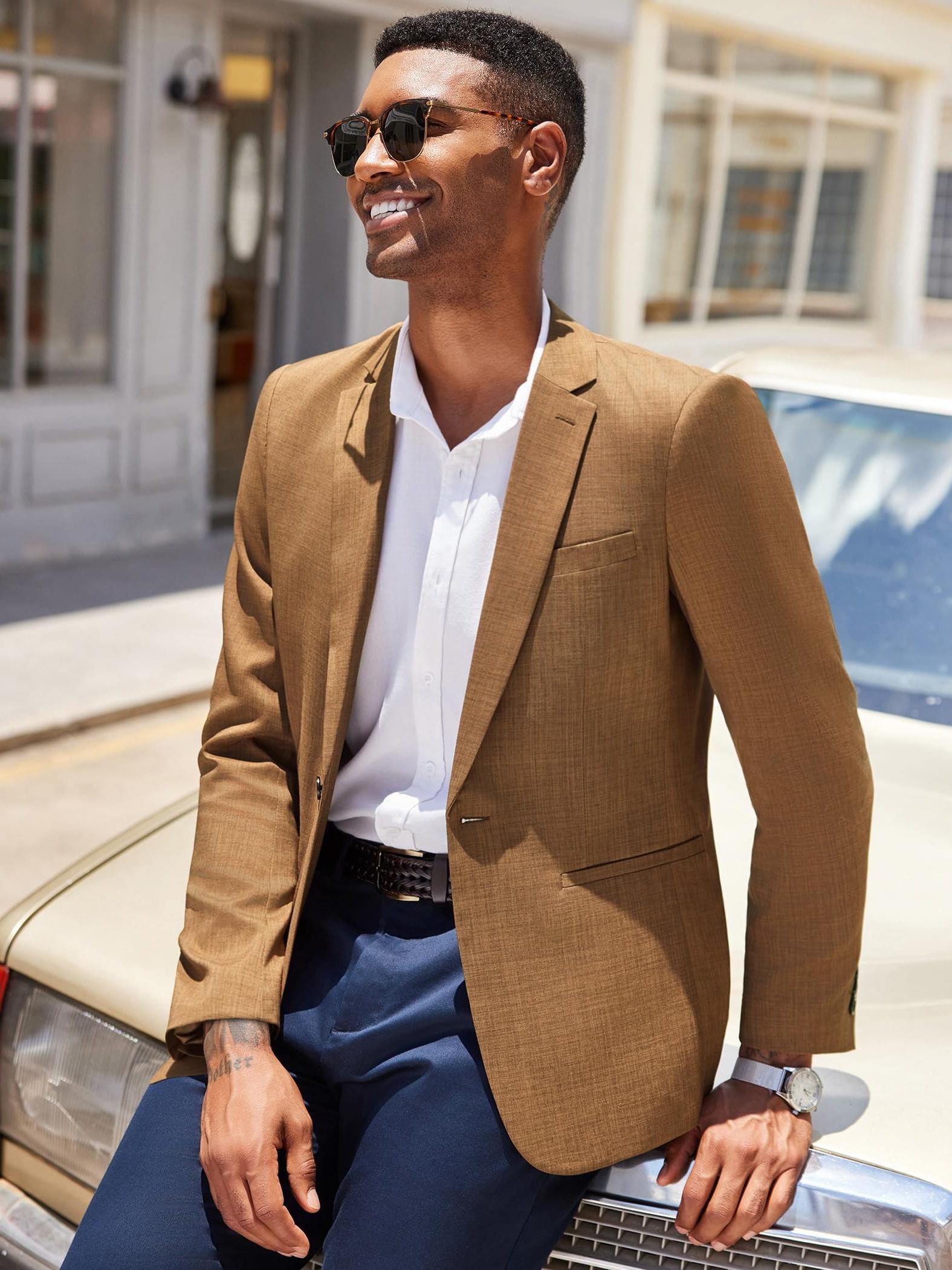 mens casual sport coats dress - Temu