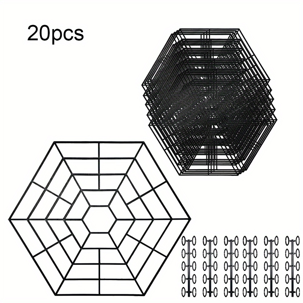 Image of 20/10pcs - Multi-functional Pond Net, Fish Protector, Pond Fish Net, Floating Pond Net, Includes 60 Fasteners - Black