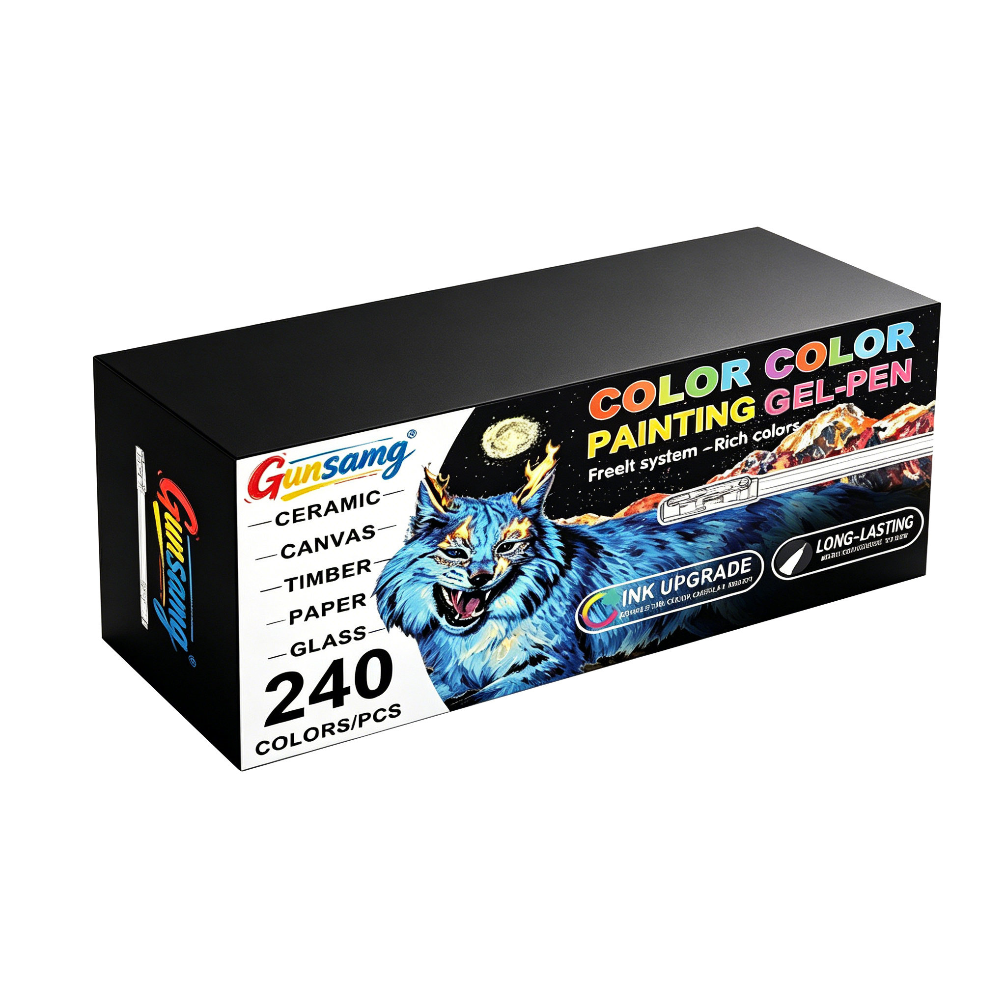 Gunsamg 240pcs Series Gel Pens, Suitable For Use, Drawing, , And Journaling, The Needs Of Artistic Creation, School Supplies