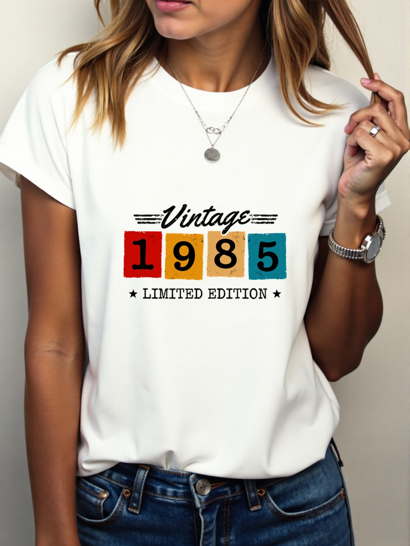 womens vintage 1985 edition graphic t shirt retro Temu New Zealand