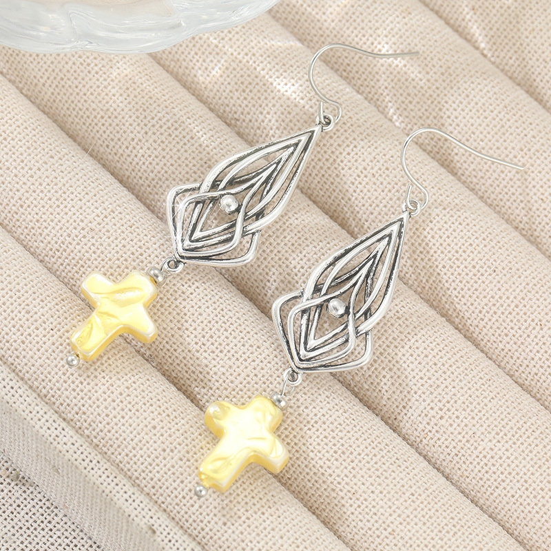 Women's Elegant Long Drop Hoop Earrings