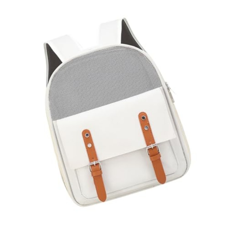 Ventilated Cat Backpack Carrier with Adjustable Straps for Hiking