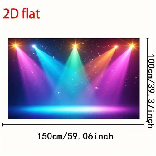 item picture customizable stage spotlight backdrop with vibrant multicolor beam projector dynamic 2d floor plan design no electricity needed lightweight polyester fabric for weddings birthdays parties photo studio event decorations indoor outdoor use dynamic atmosphere creator