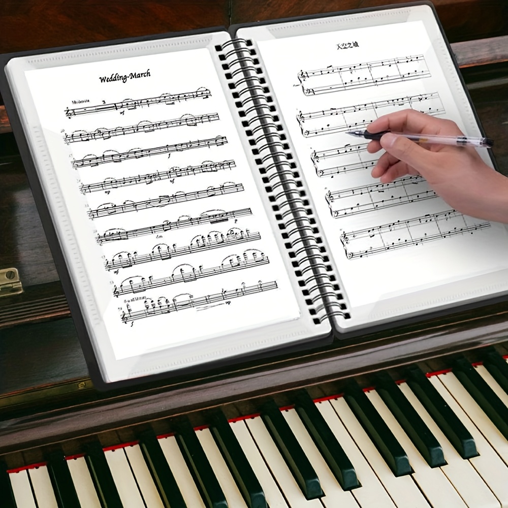 E-shop Neue, robuste A4 Notenmappe für Klavier, konzipiert für mit flachem Layout. Dieser professionelle Organizer ist für Auftritte.