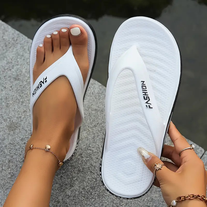 womens non   flops lightweight beach pool shower sandals with cushioned eva sole slip on indoor outdoor shoes   for   salon easy   construction   in   Product details 11