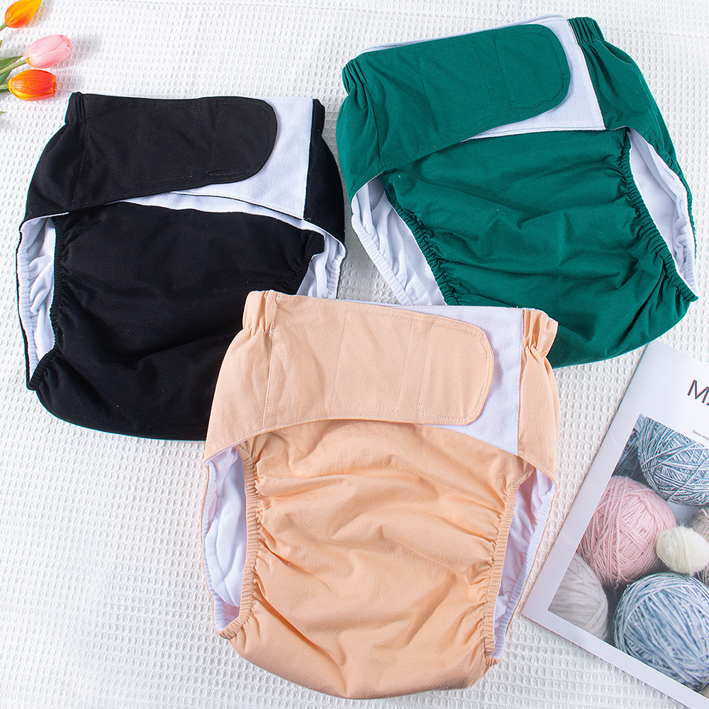 2pcs light beige friendly suede cloth lining adult cloth diaper 1pc 27x40cm wet bag   absorbent reusable diaper nappy   comfortable soft cloth diaper details 8
