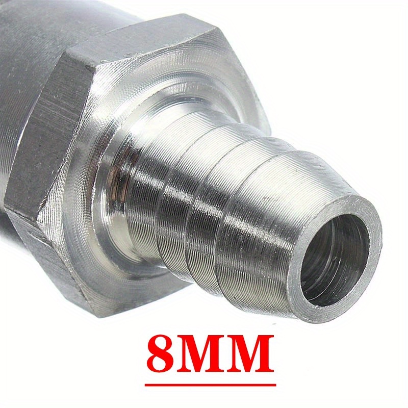 1pc Machinery Fuel Non Return 1 Way Check Valve Petrol Aluminum Alloy Carburetor 6/8/10/12mm 4 Sizes