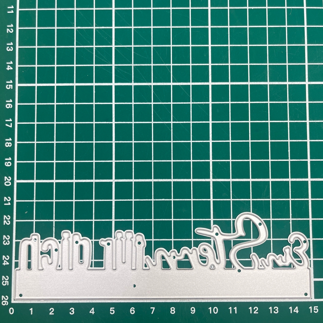 Set Of Cutting Molds For New Christmas Greeting Phrases In 2025, Suitable For Scrapbooking, Photo Albums, And Card Creation, Including Die-cutting And Embossing