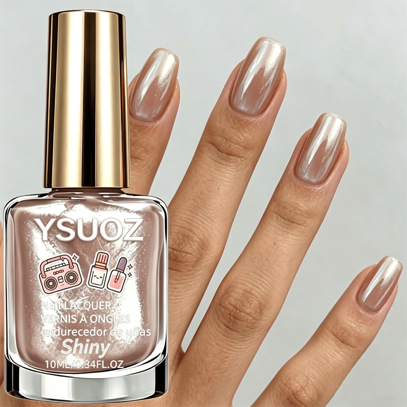 TEMU Glass Bead Mirror Nail Strengthener, Quick Drying, Enhances Nail Shine, Suitable For Party Festival Gifts, Spring/summer Hand And Foot Nail