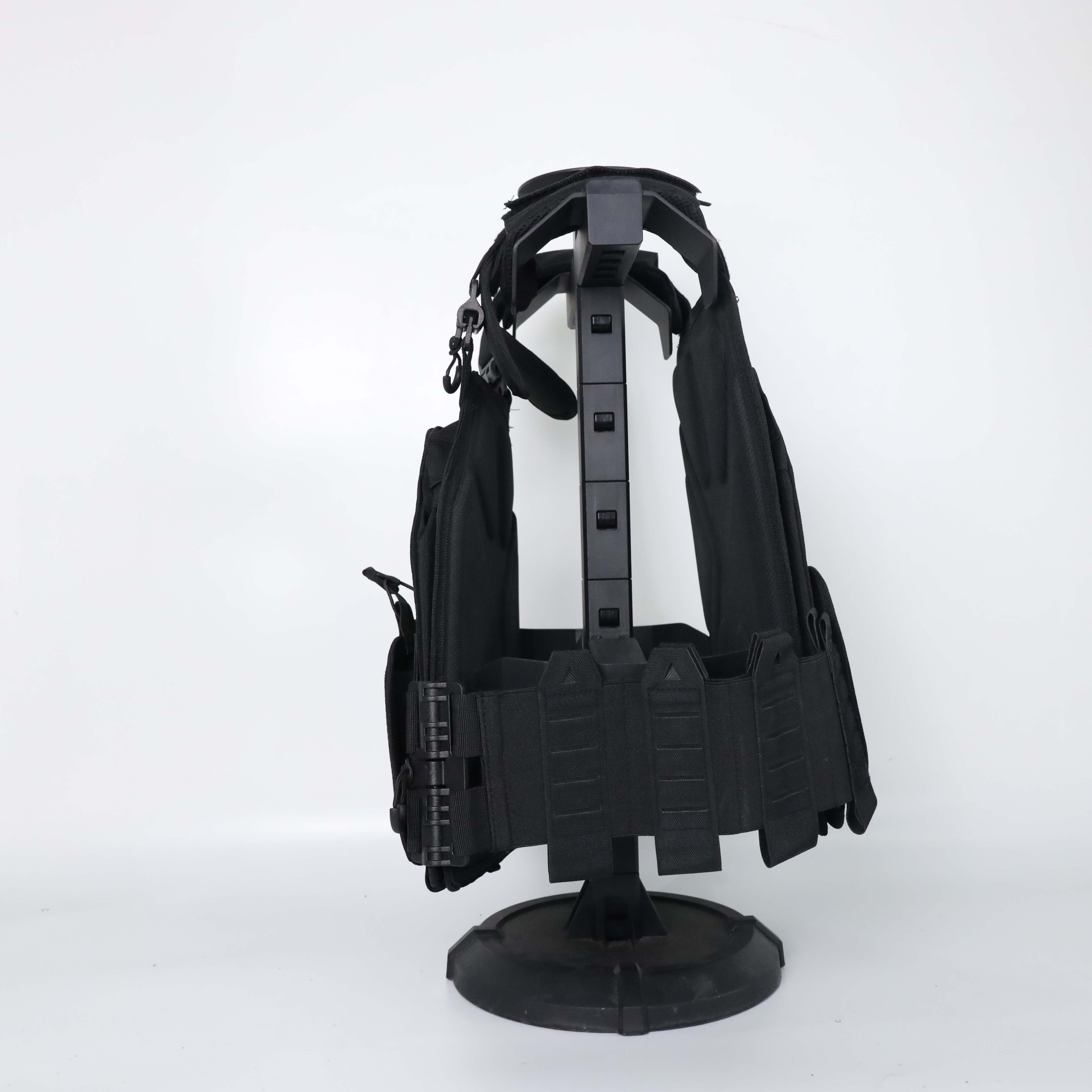 multi functional molle   vest with detachable side pouch 2   quick release adjustable modular outdoor gear for hiking camping and cycling 8