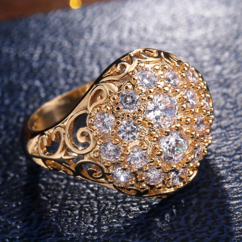 Vintage Cubic Zirconia Engagement Ring