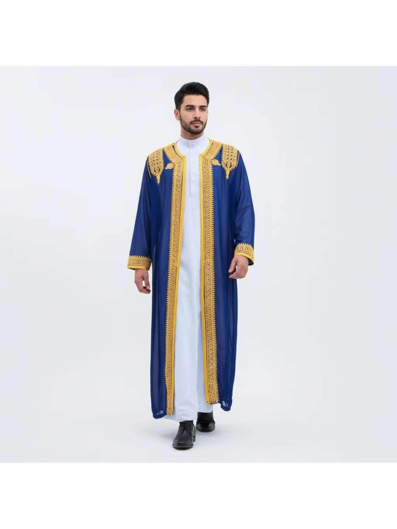 chinese dress ladies JACK Navy Blue Men's Ao Dai | Wedding Ao Dai For Men main image 0