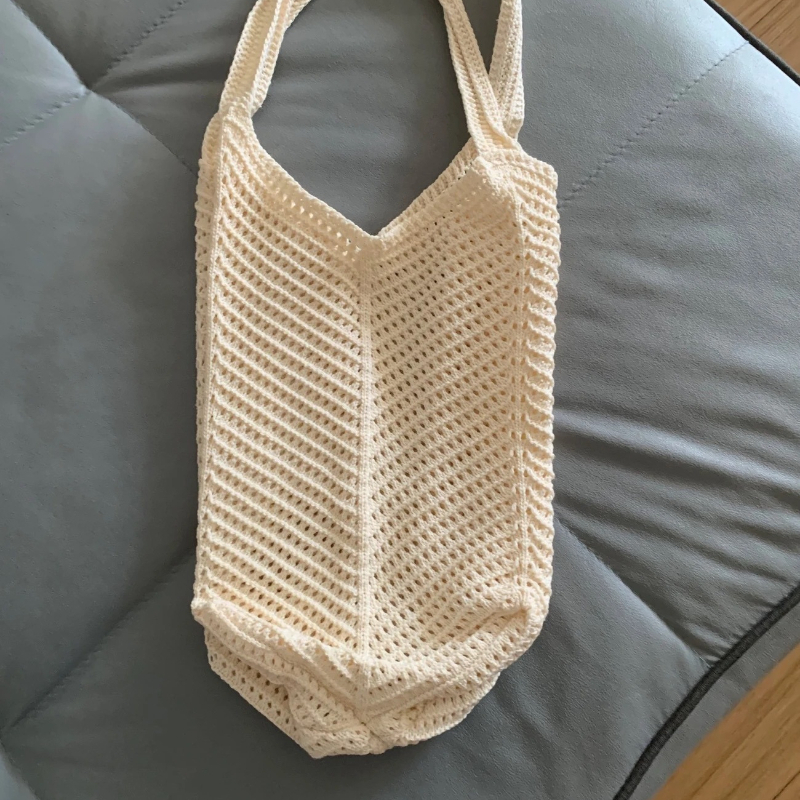 TEMU Women's Large Woven Tote Bag With Adjustable Shoulder Strap - Breathable Woven Fabric Beach Handbag, Suitable For Vacation, Shopping, Travel &
