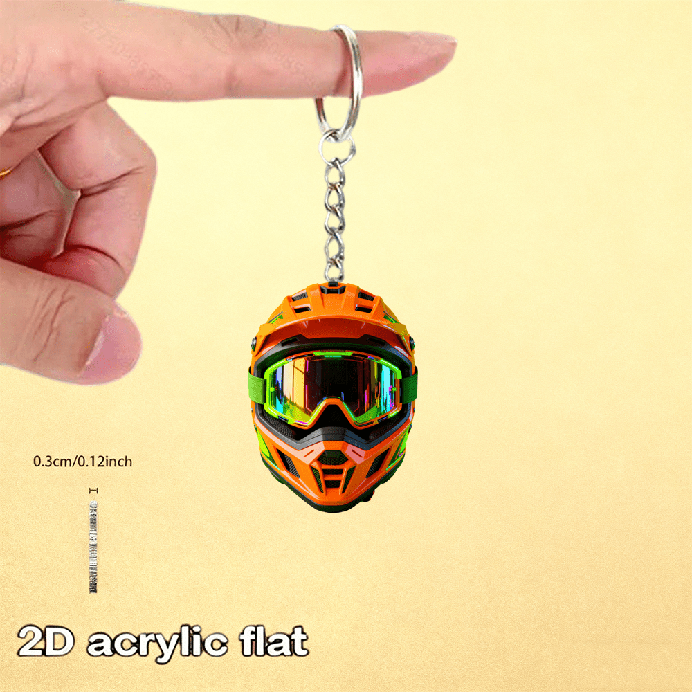TEMU 2d Flat, 1pc 2d Flat Acrylic Keychain, , Bohemian Style, Multi-functional Decoration, Holiday Decor, Suitable For Handbags, Car Accessories,