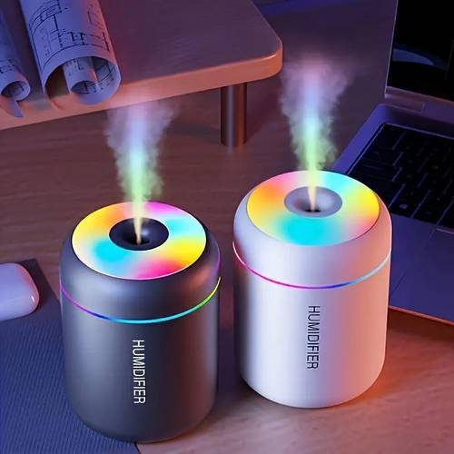 new mini diffuser humidifier colorful ambiance essential oil compatible fine mist output suitable for living room bedroom office and car use