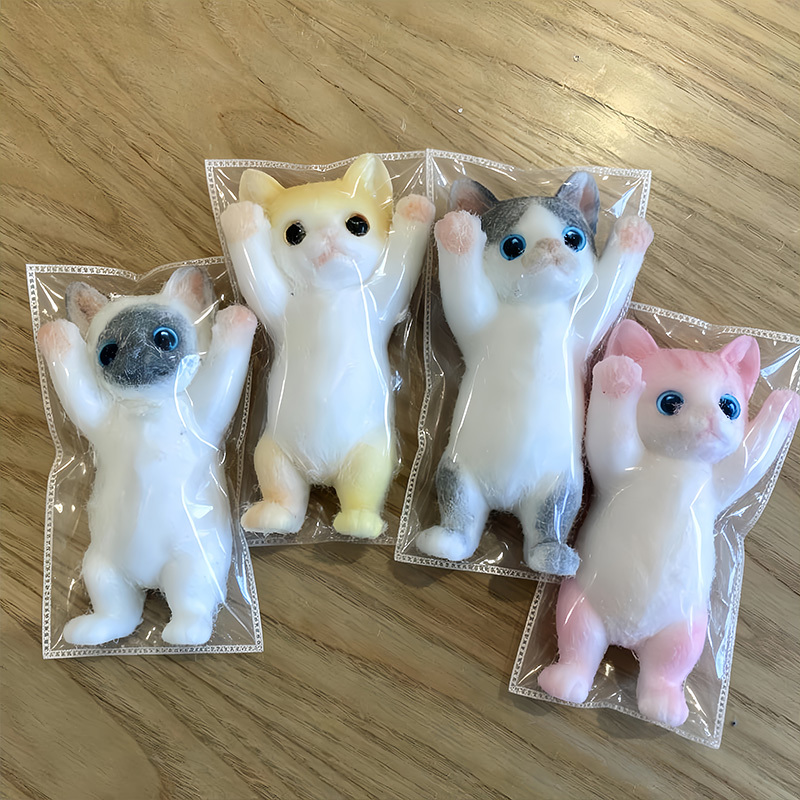 imagen del artículo juguete para apretar taba de   tierno levantando  , color aleatorio,   kawaii   de recuperación lenta, sensorial, interactivo y divertido, decoración de escritorio, regalo para  , navidad, día de san valentín, acción de  ,  ,  , decoración de  