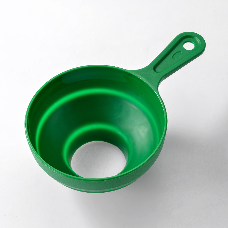 Shaon 1/2pcs Plastic Folding Telescopic Funnel, Kitchen Oil Funnel, Jam Filling Funnel, Suitable For Jam, Fruit, Beans, Coffee Beans, Kitchen Oil, Milk