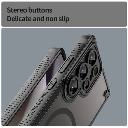 phone case mecha style magnetic phone case suitable for samsung galaxy s26 ultra s26 galaxy s25 ultra s25 plus s25fe edge galaxy s24 ultra s24 s24fe galaxy s23 ultra s23 s23 galaxy s22 ultra s22 s22 samsung