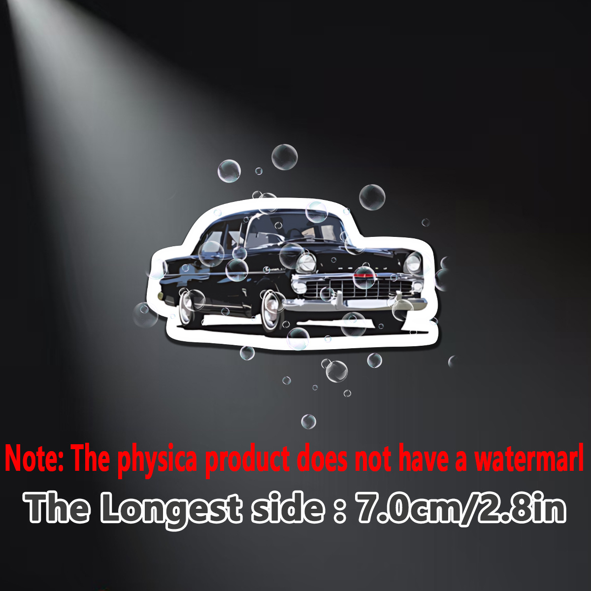 TEMU Ek 1962 Classic Car Sticker - Black And White Vintage Film Sticker, Suitable For Cars, Waterproof And Fade-resistant, A Must-have For Car
