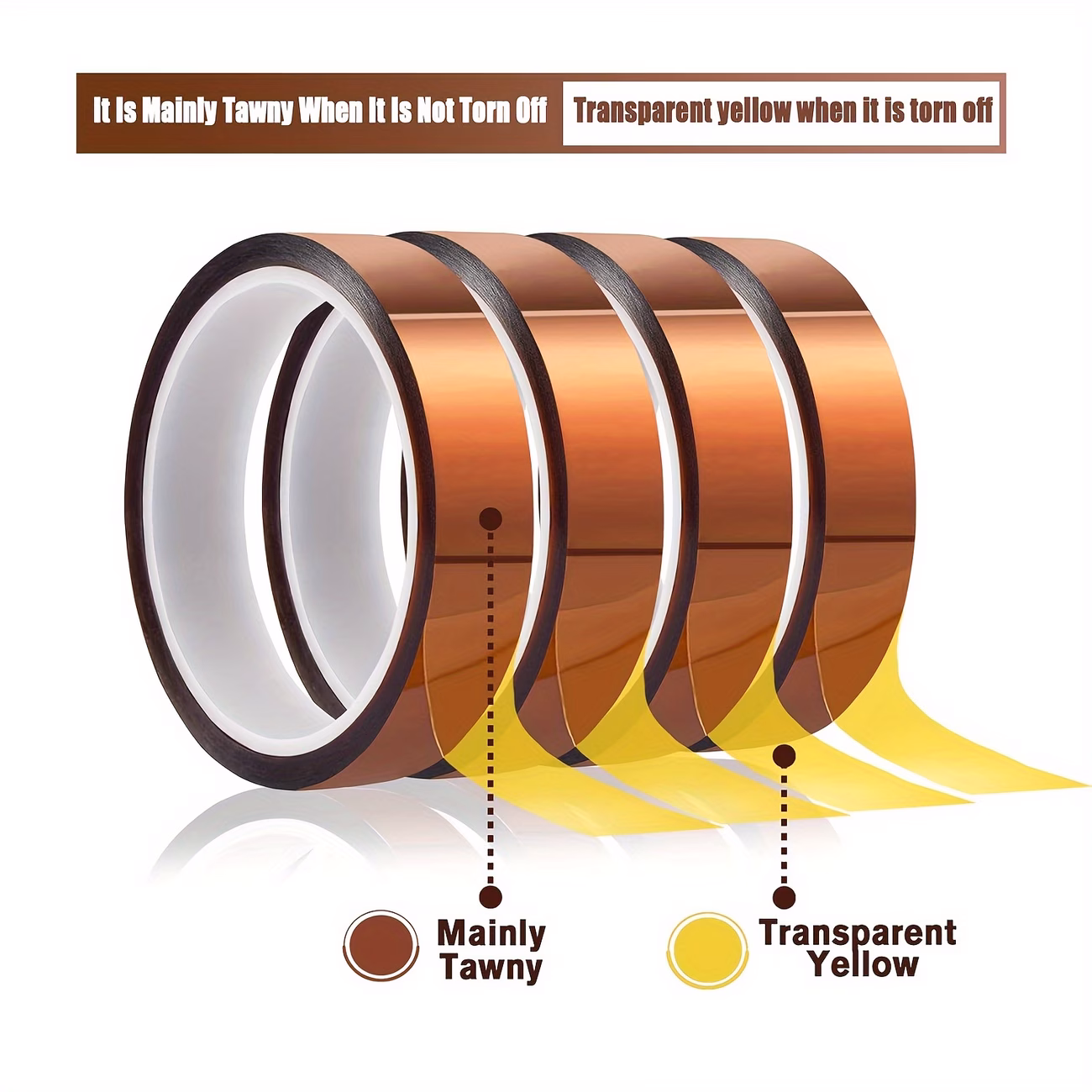 heat tape 5mm x 33m x 6 rolls used for heat transfer welding protecting mobile phone data cables and batteries heat sublimation tape Product details 2