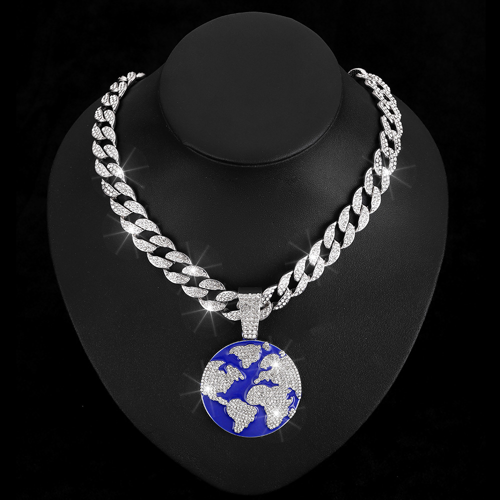 Hip-hop Full Of Pendant Cuban Chain Non-fading, Perfect Gift For Parties, Weddings, Concerts, Festivals