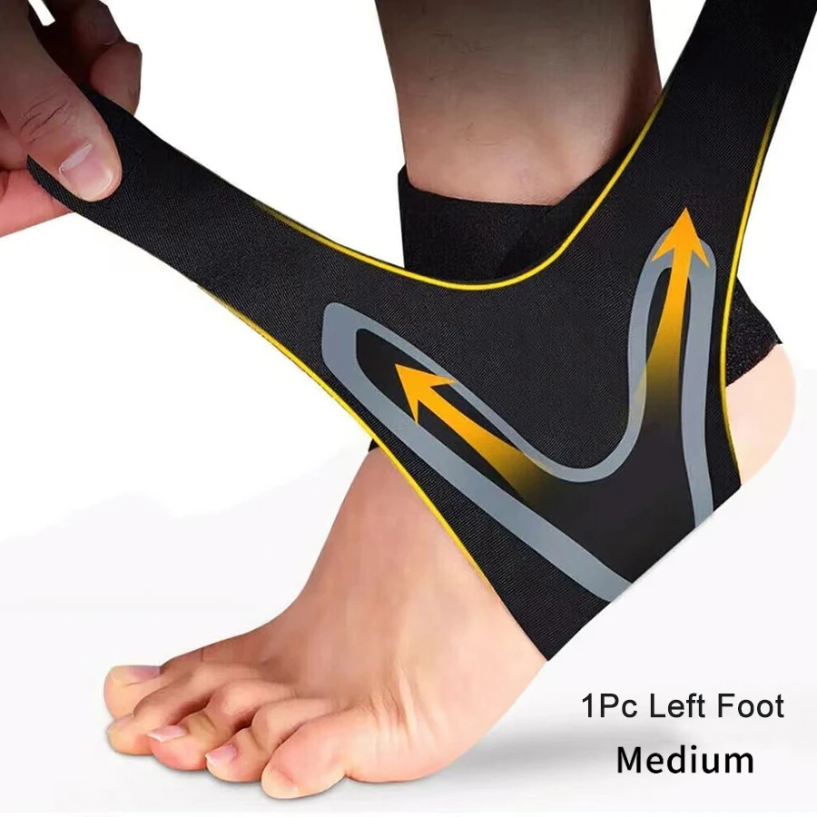 TEMU 1pc Chevillère de soutien de cheville, Bandage de pied à réglage d'élasticité, Bande de fitness anti-élongation