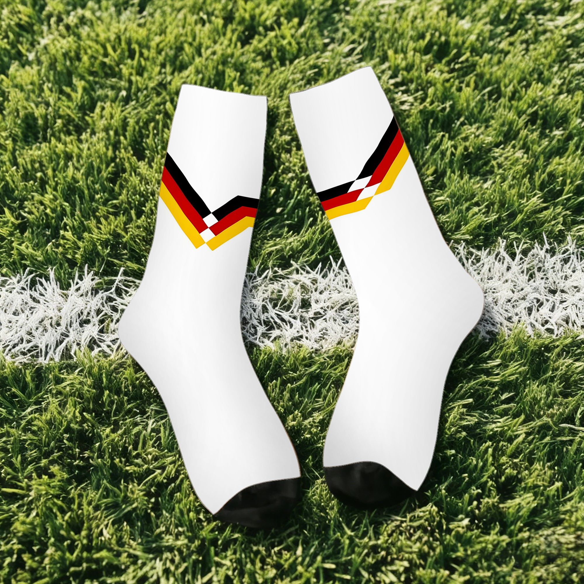Image of 1 Pair Hip Hop Vintage Germany Crazy Men's Compression Socks Unisex Football Harajuku Pattern Printed Funny Novelty Sock Essentials