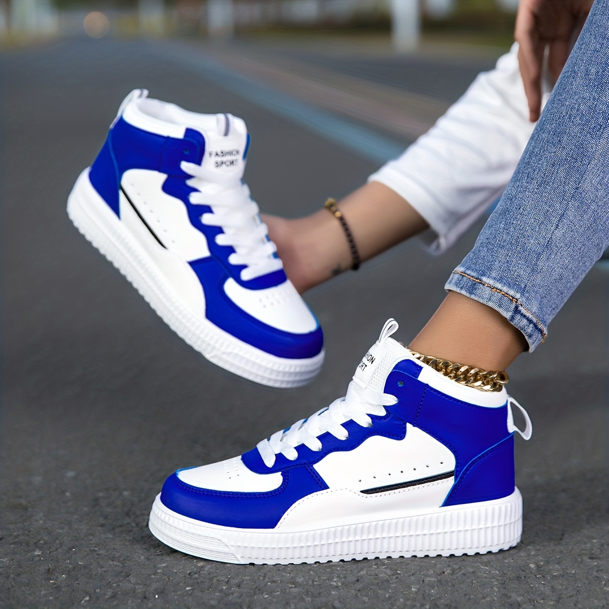 Men's & Women's High-Top Sneakers, Platform Shoes