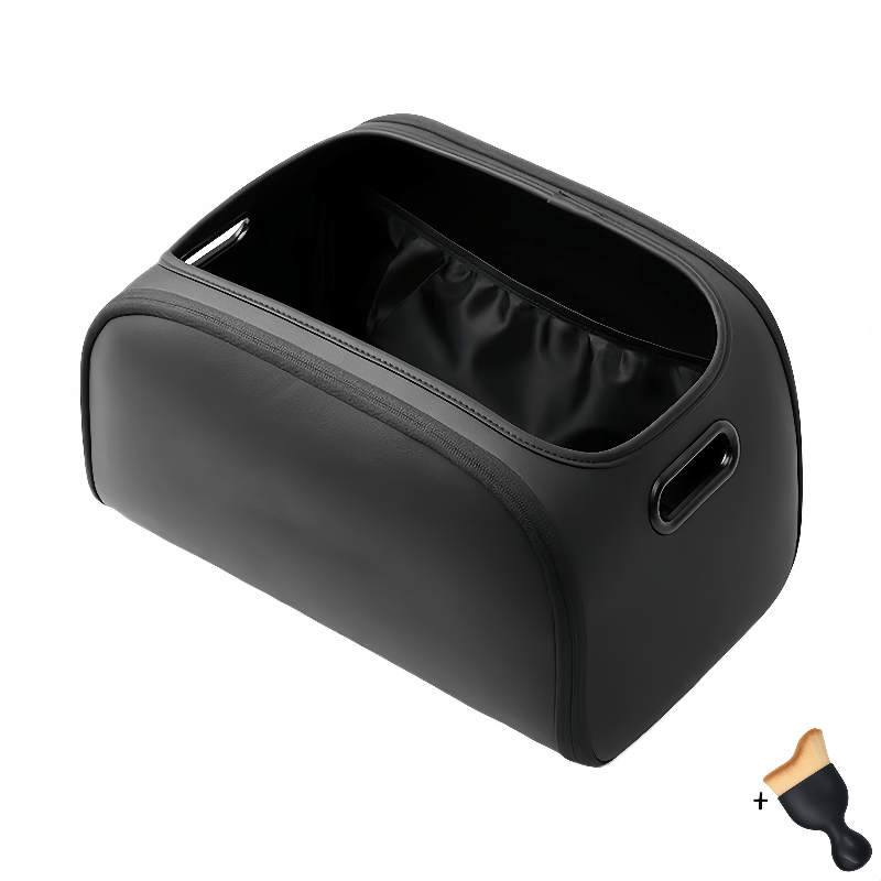 TEMU Set pezzi: Scatola portaoggetti + Spazzola, Organizzatore universale per bagagliaio auto di grande capacit� con design multitasche integrato e .