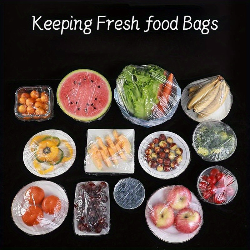 200pcs Food-Grade Disposable Plastic Wrap